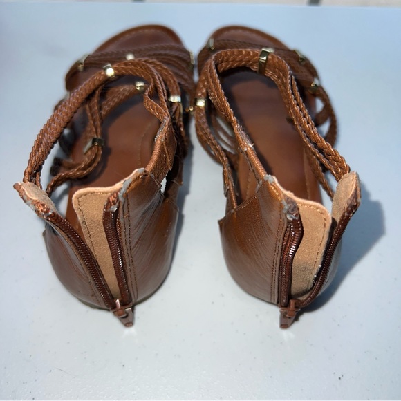 Tan Aldo Strappy Sandals - Picture 5 of 6